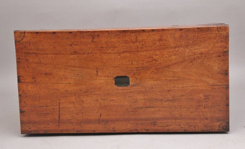 19th Century camphor wood campaign trunk