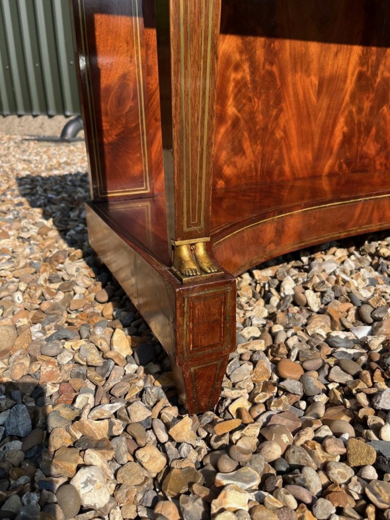 A French Empire Period Mahogany Console Table