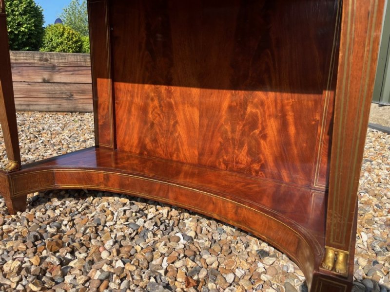A French Empire Period Mahogany Console Table