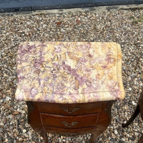 A Superior Quality Pair Of French Kingwood Bedside Chests