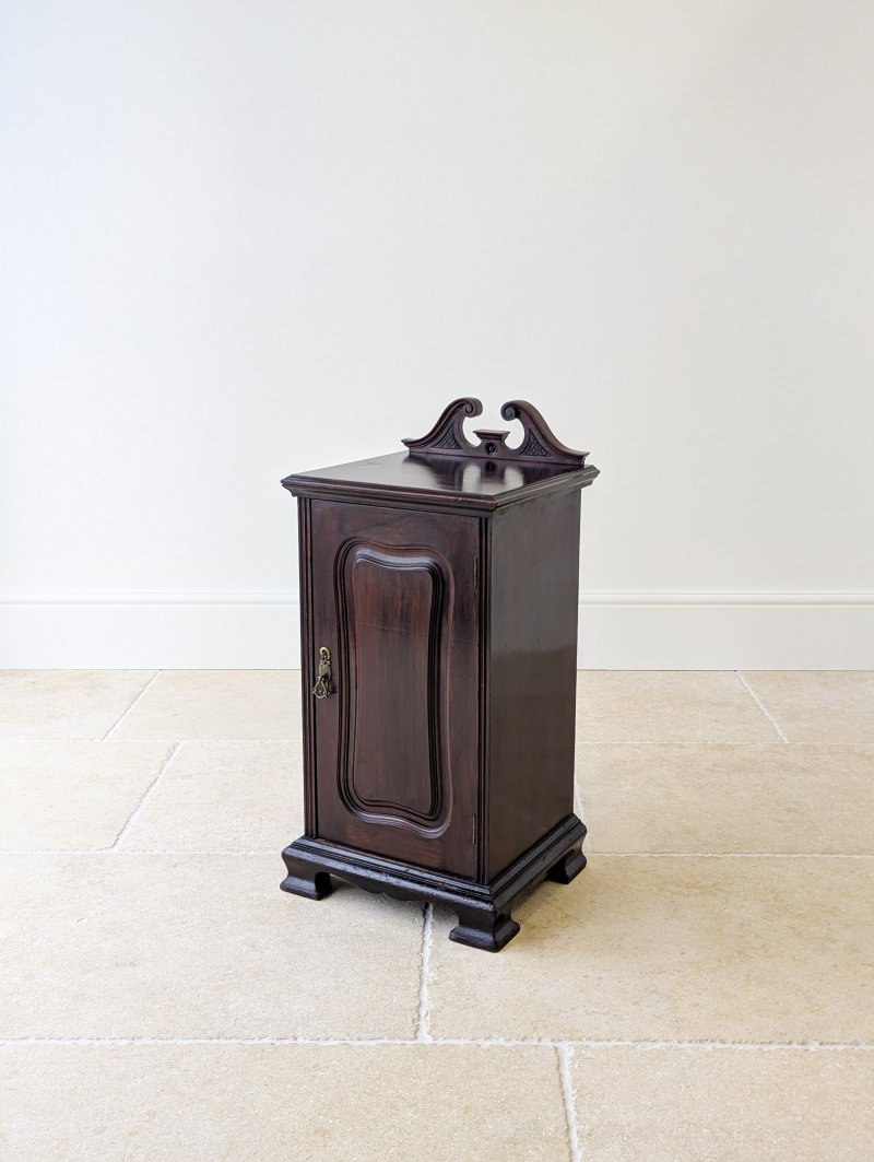Antique Victorian Mahogany Bedside Cabinet c.1870