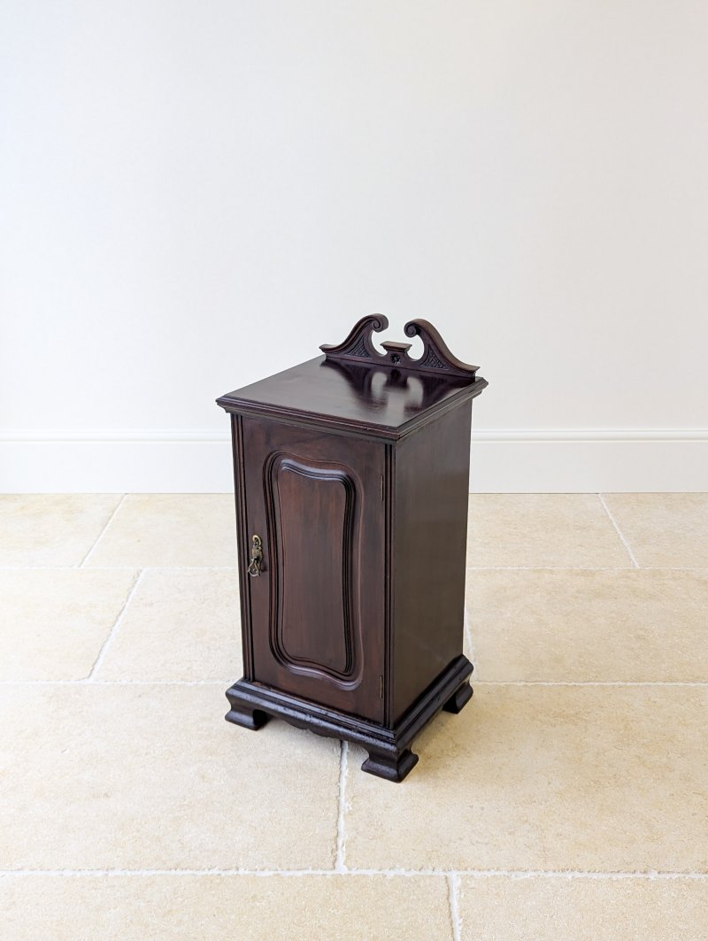 Antique Victorian Mahogany Bedside Cabinet c.1870