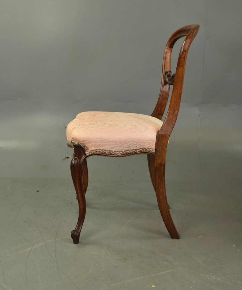 Set Of Six Victorian Rosewood Dining Chairs