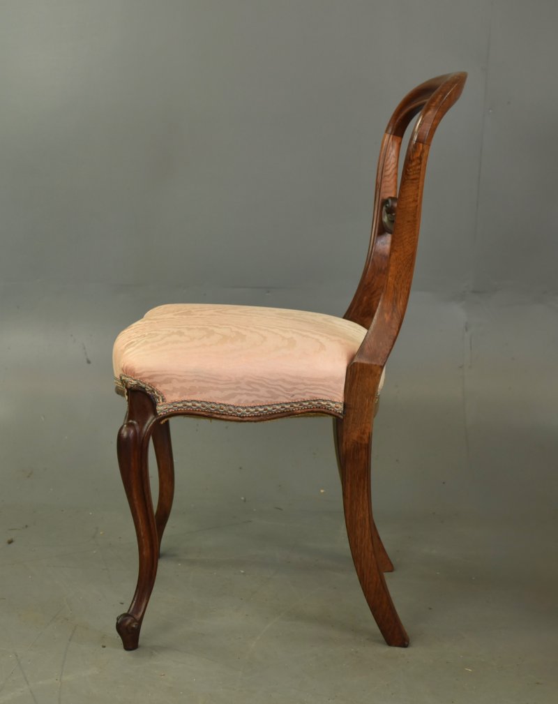 Set Of Six Victorian Rosewood Dining Chairs