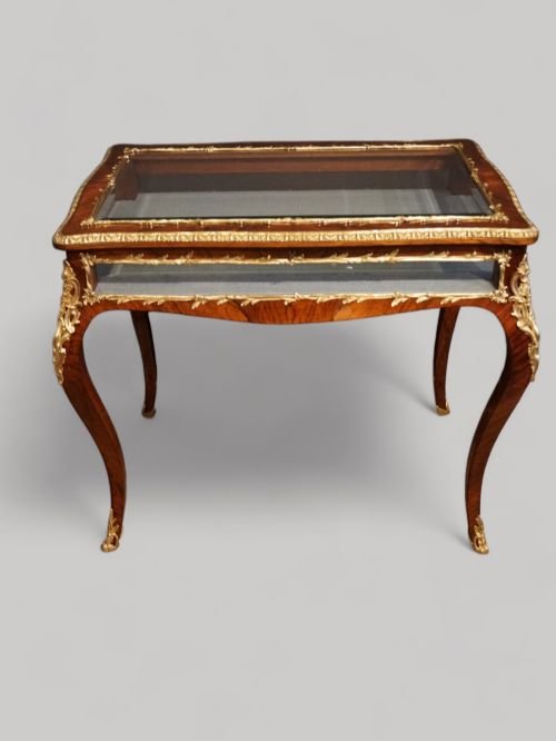 Large 19thc Rosewood Curio Cabinet