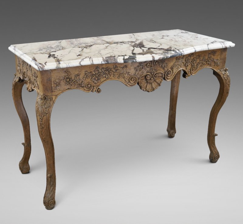 A Late 18Thc Carved Oak Console
