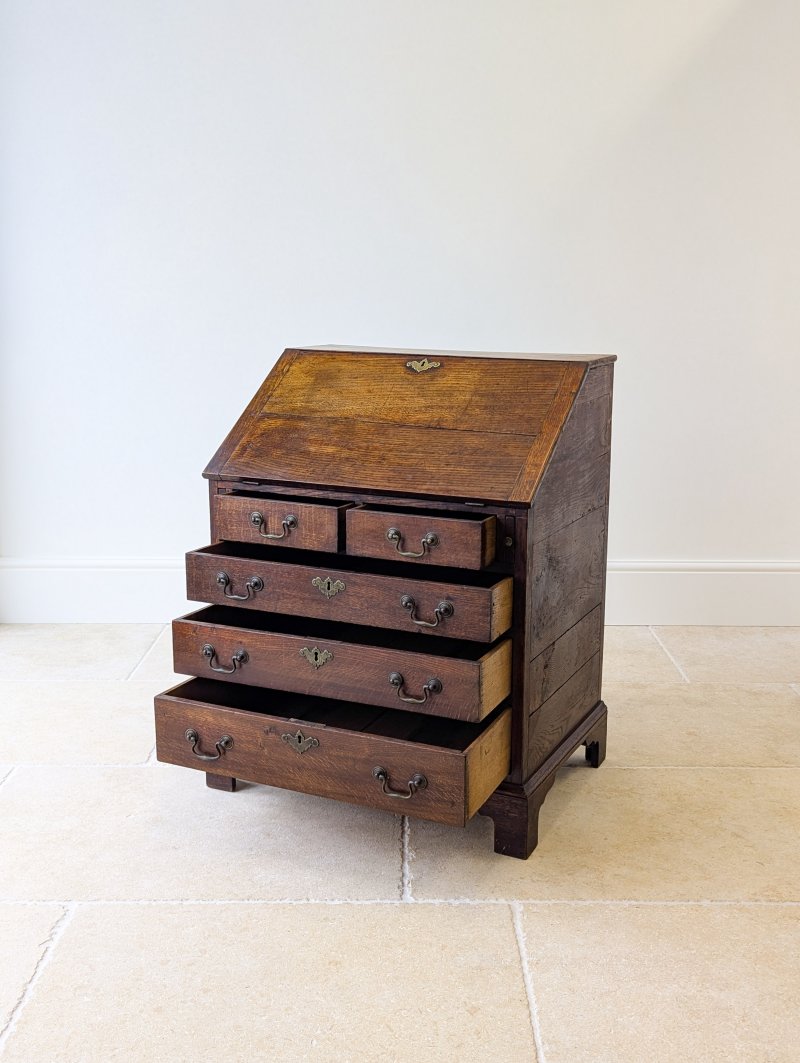 Antique George III Oak Bureau c.1780