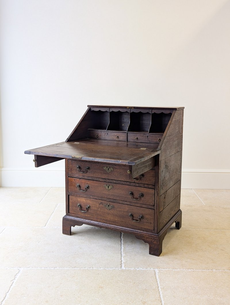Antique George III Oak Bureau c.1780