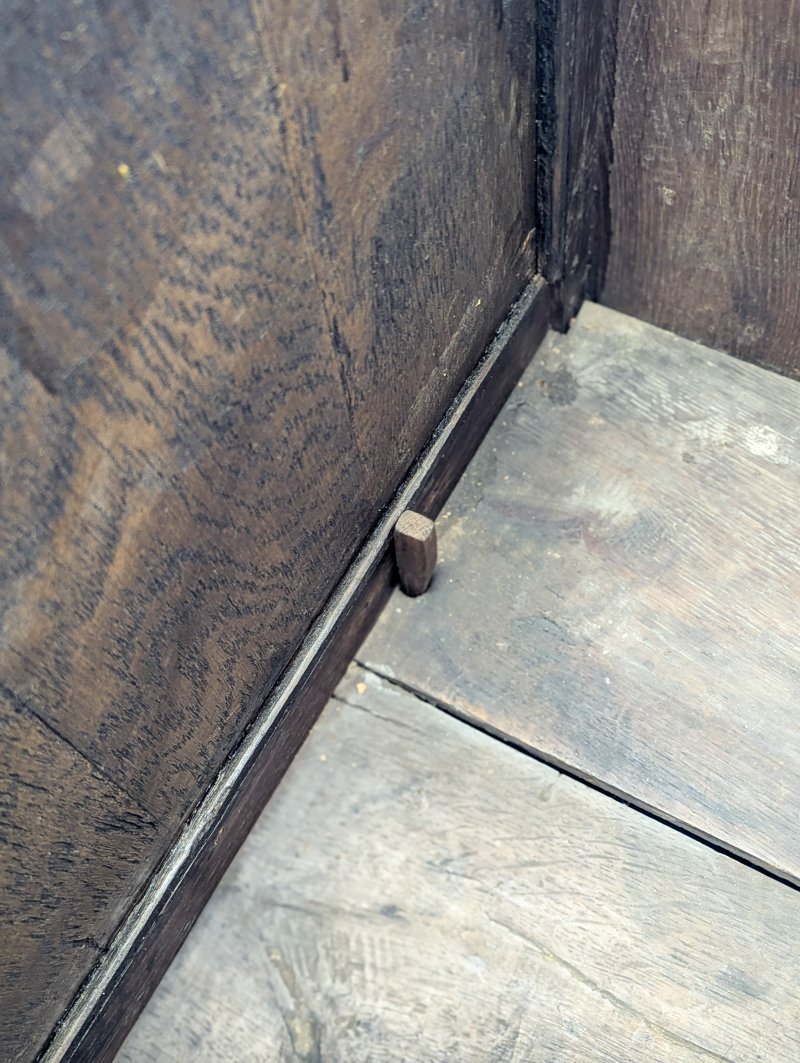 Antique Late 17th Century Carved Oak Mule Chest c.1680