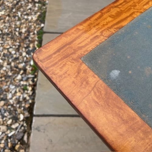 A Late Victorian Period Satinwood Fold Over Games Table.