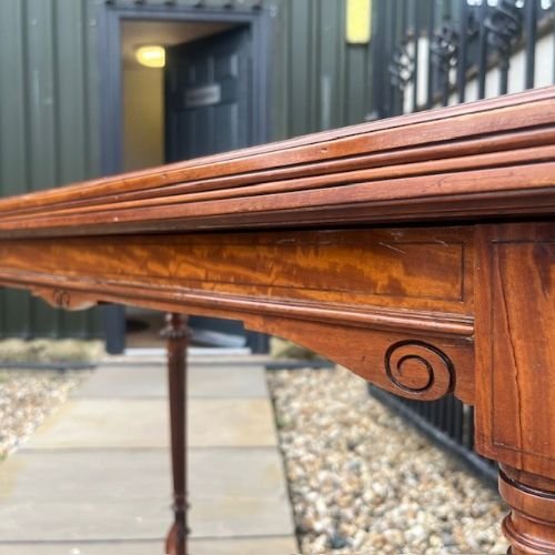A Late Victorian Period Satinwood Fold Over Games Table.