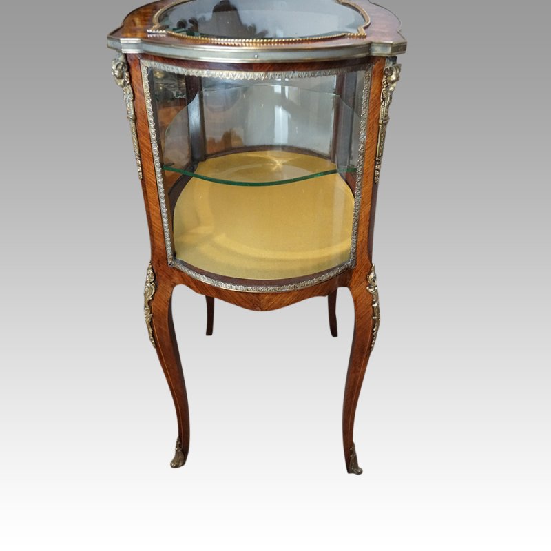 Antique 2 tier curio cabinet