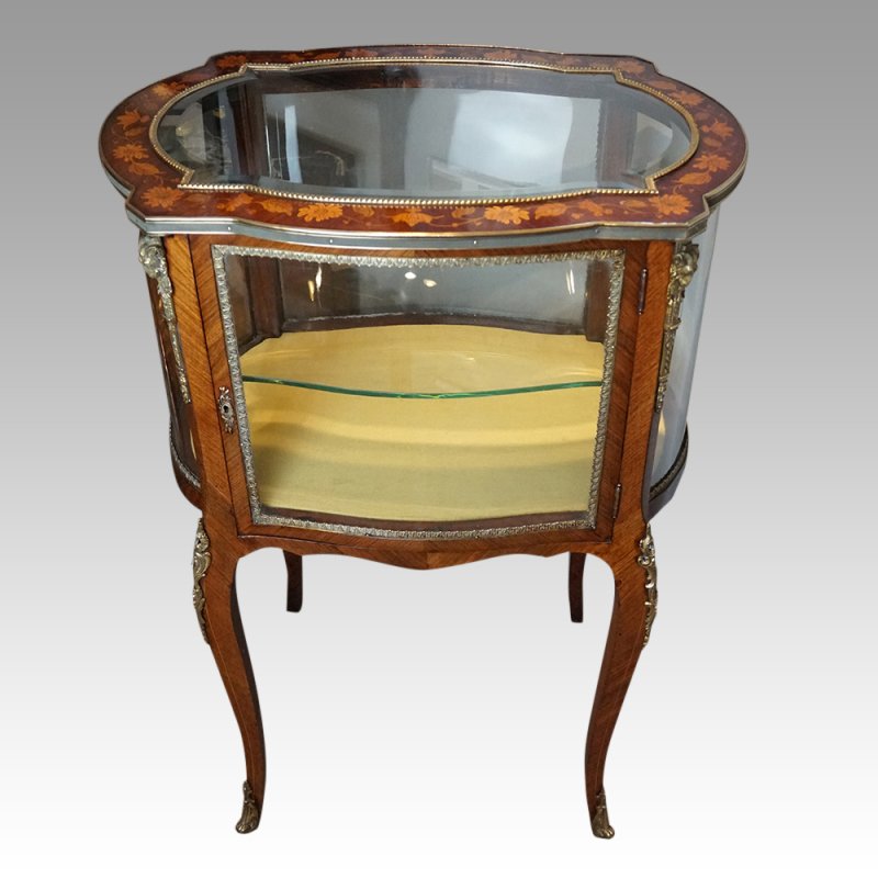 Antique 2 tier curio cabinet