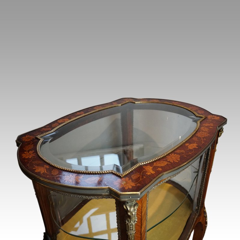 Antique 2 tier curio cabinet