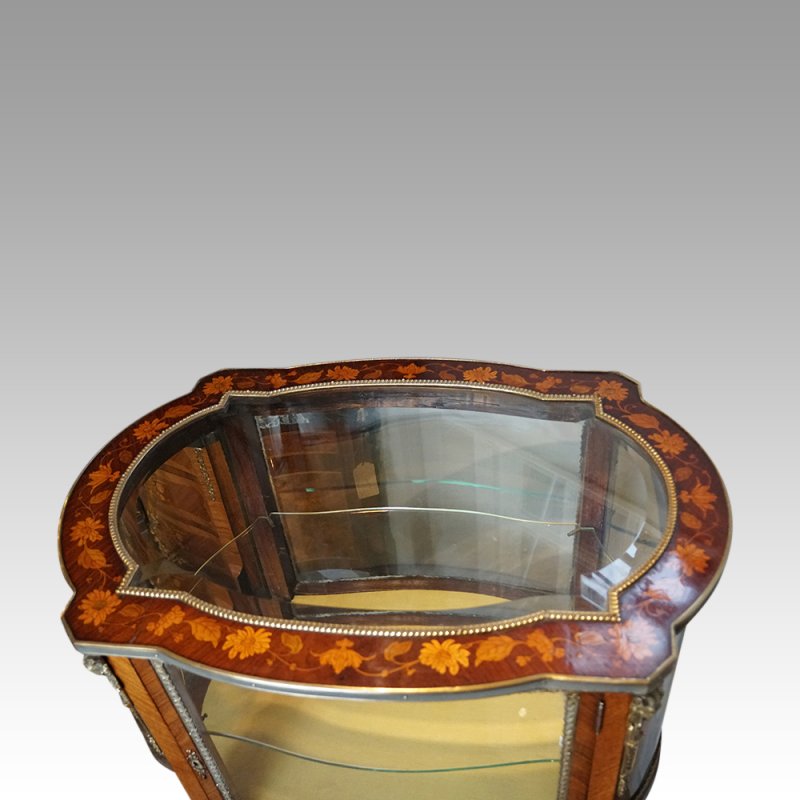 Antique 2 tier curio cabinet