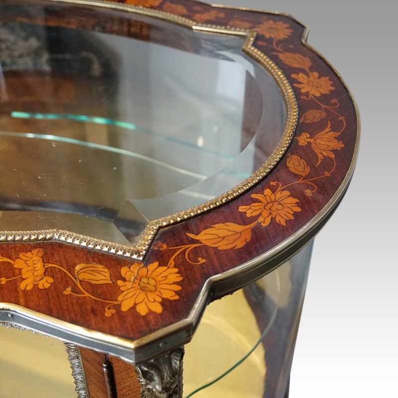 Antique 2 tier curio cabinet