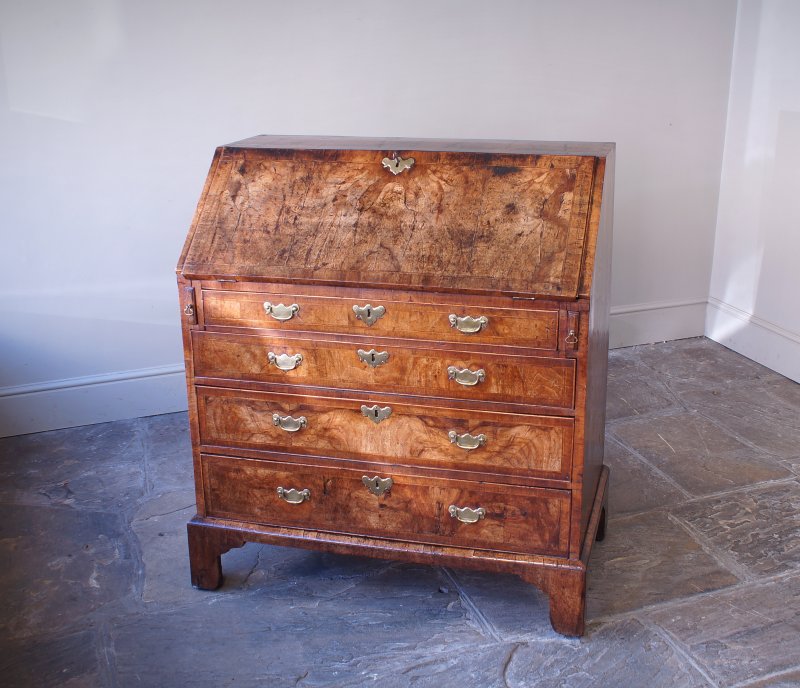 George II Walnut Bureau
