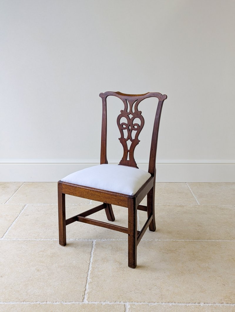 Set of Four Antique Georgian Chippendale Mahogany Dining Chairs c.1780