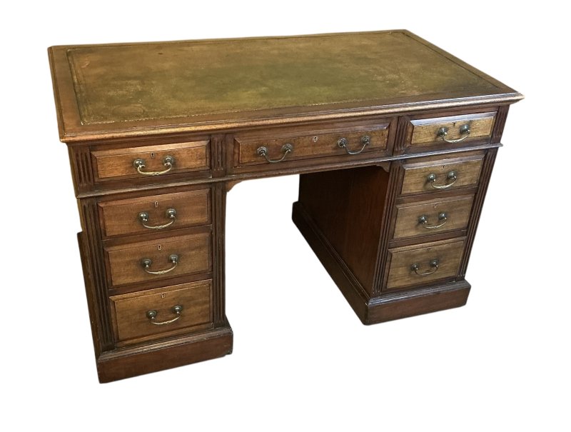 Maple & Co Edwardian Walnut Desk