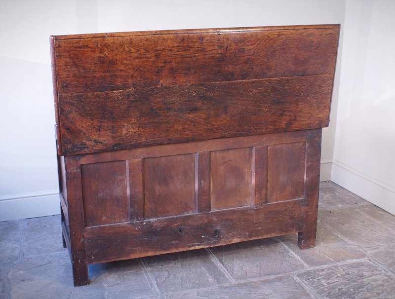 17th Century Oak & Inlaid Marquetry Coffer / Mule Chest