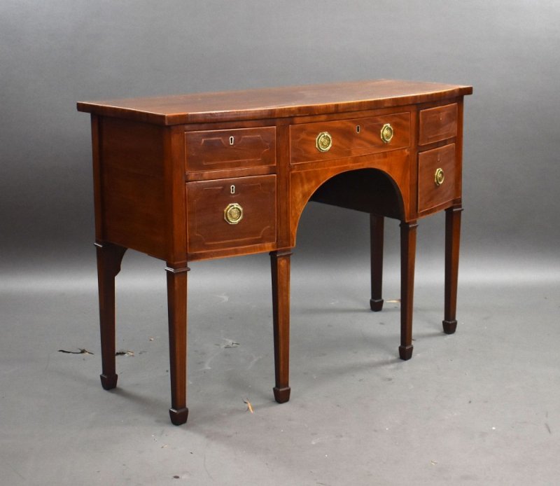 Antique Inlaid Mahogany Sideboard