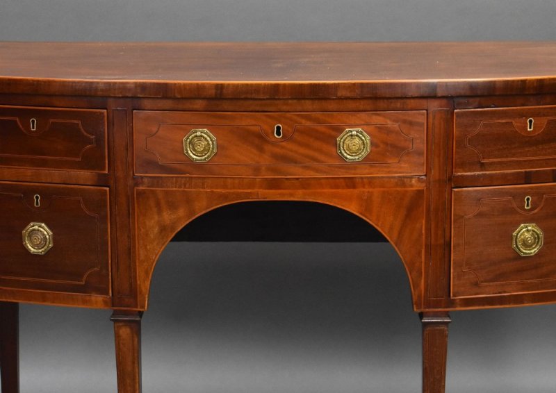 Antique Inlaid Mahogany Sideboard