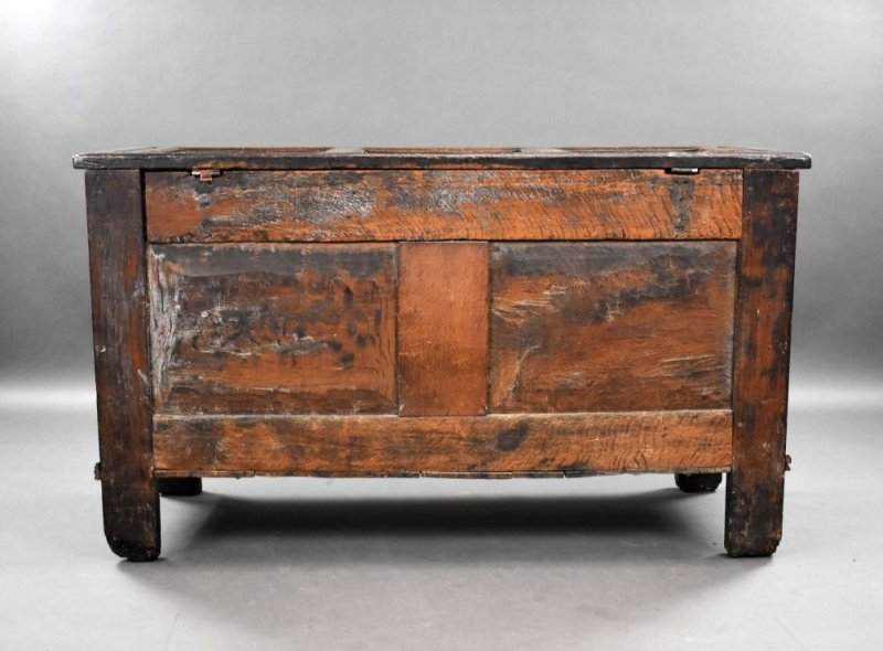 17th Century Carved Oak Coffer