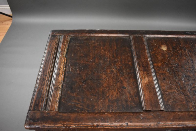 17th Century Carved Oak Coffer