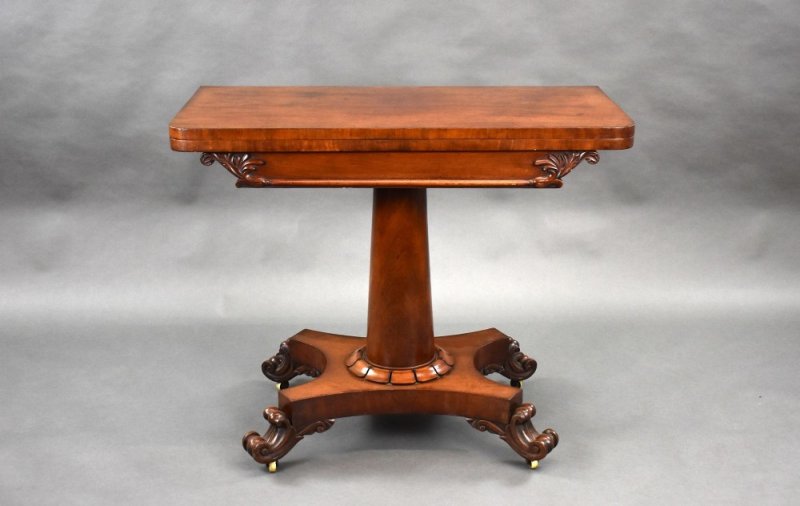 William IV Mahogany Card Table
