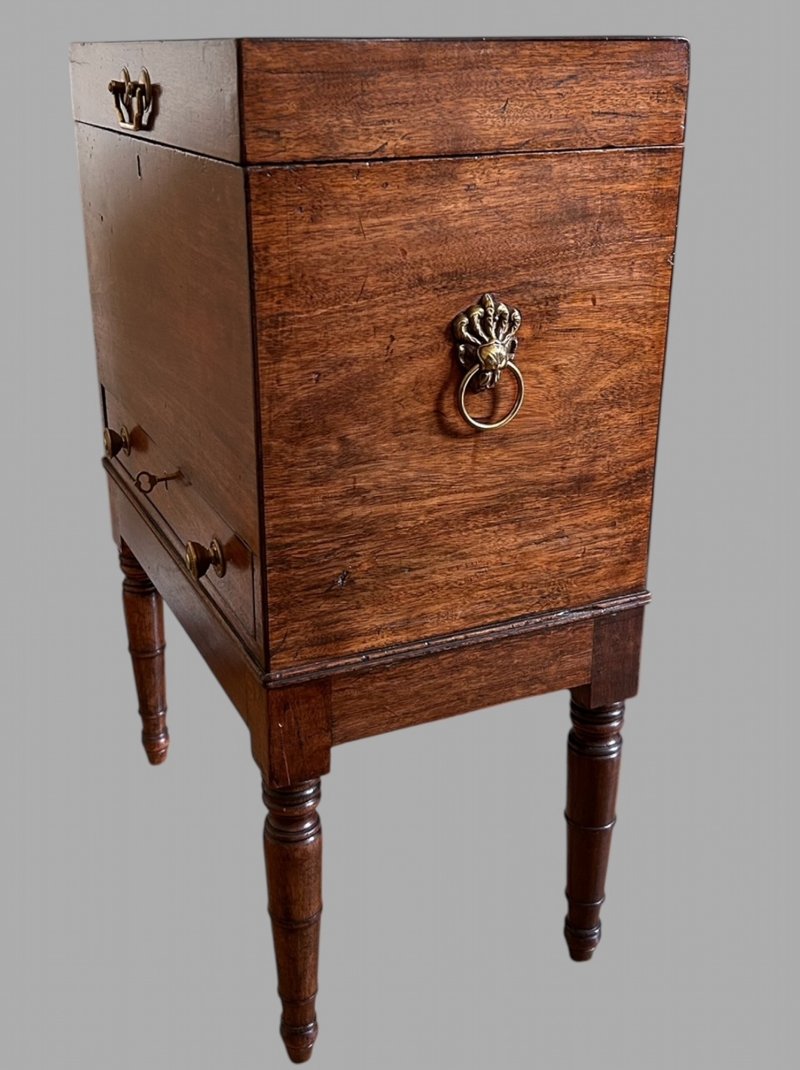 An Attractive Georgian Mahogany Wine/Cellarette Cooler