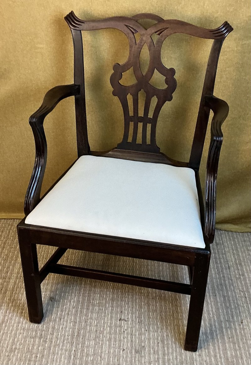 Georgian Style Mahogany Armchair