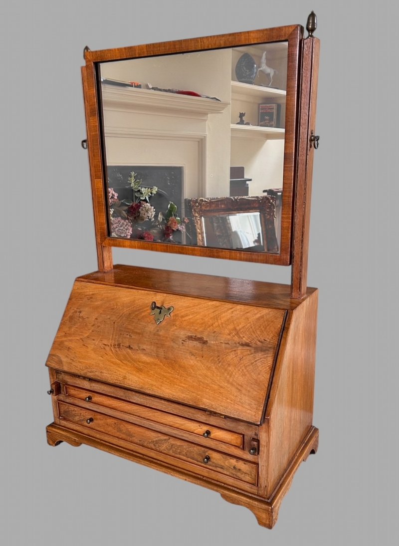 A Very Attractive Bureau or Dressing Table Mirror/Desk