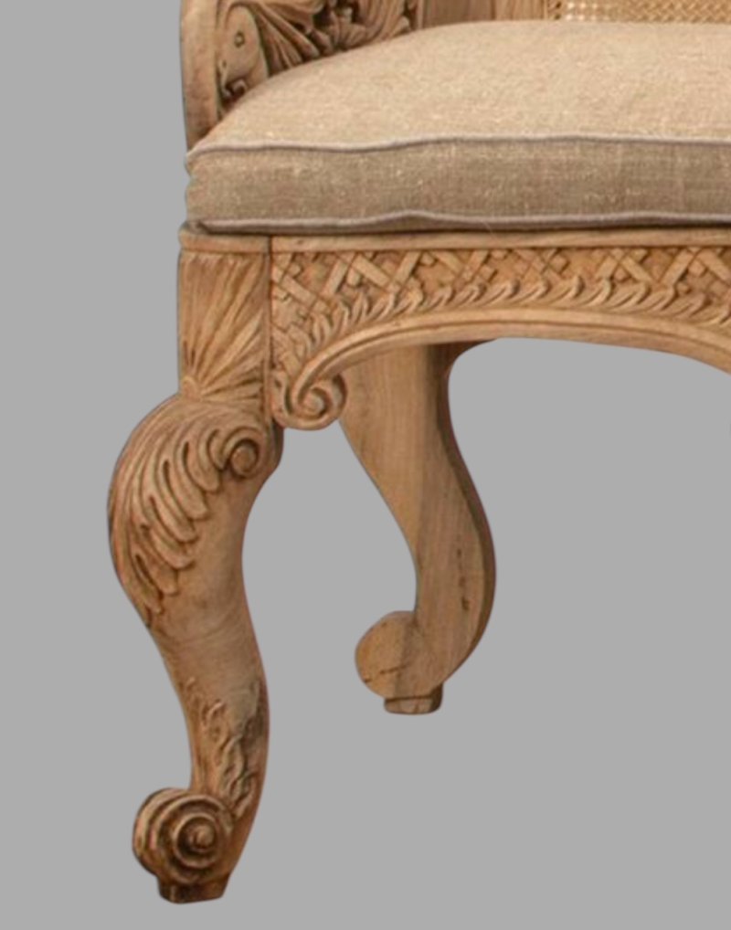 A Fabulous Anglo Indian Bleached Rosewood Settee c1825