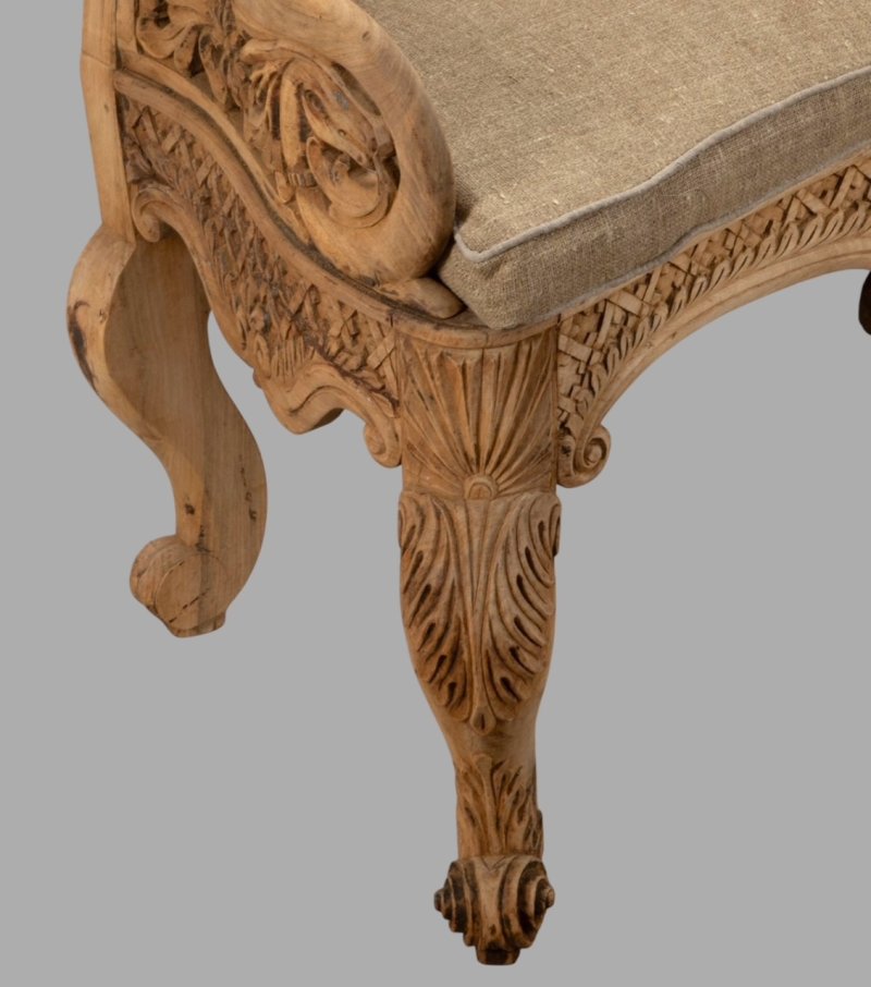 A Fabulous Anglo Indian Bleached Rosewood Settee c1825