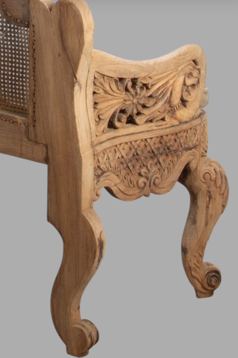 A Fabulous Anglo Indian Bleached Rosewood Settee c1825