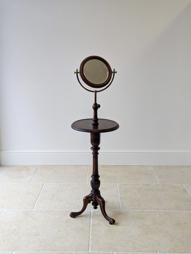 Antique Victorian Mahogany Gentleman’s Shaving Stand c.1890