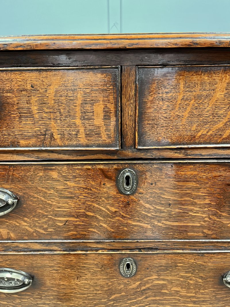 18th century oak chest of drawers