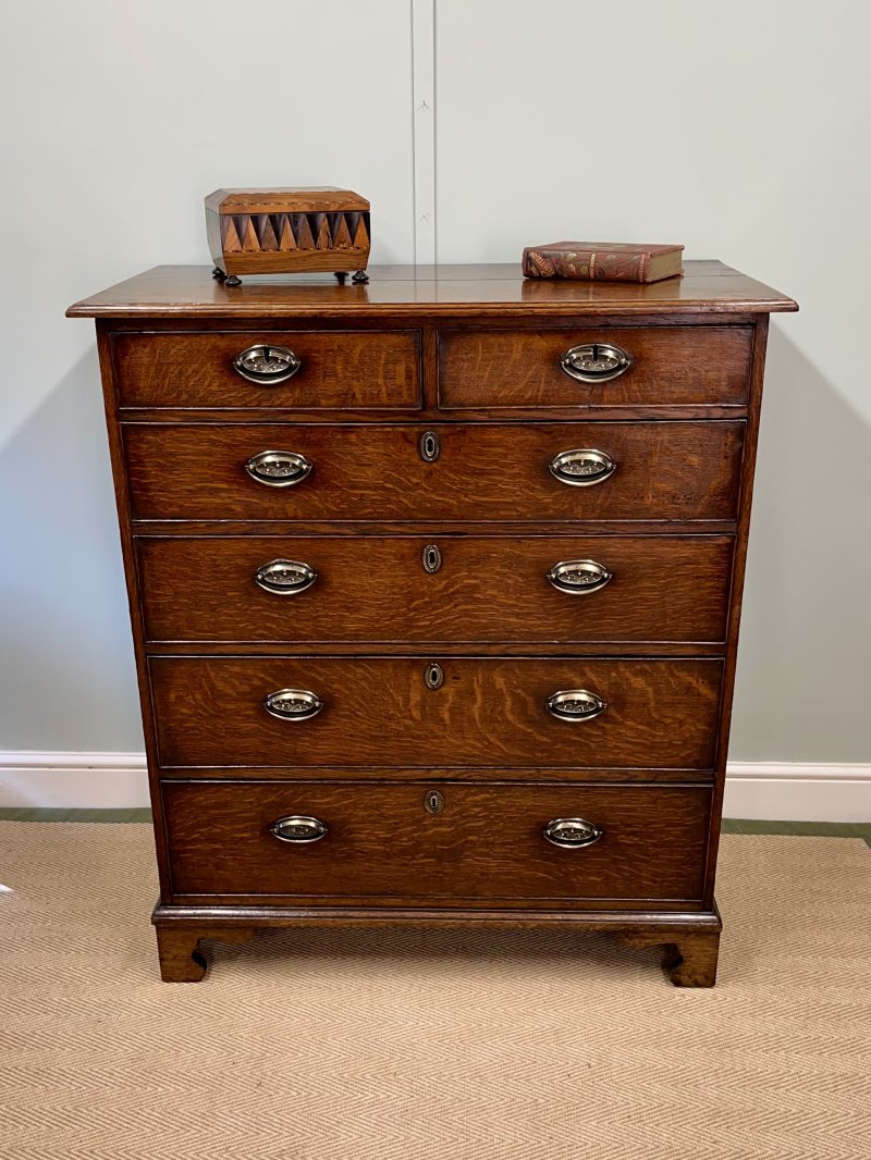 18th century oak chest of drawers