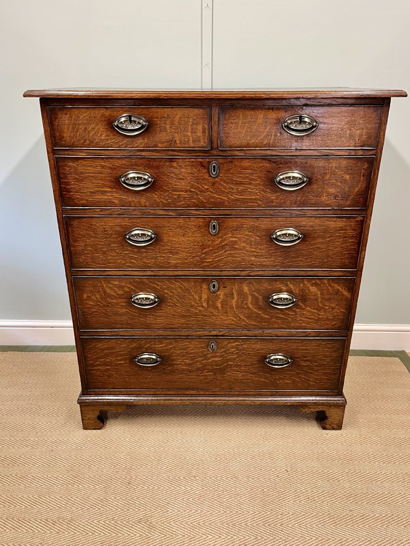 18th century oak chest of drawers