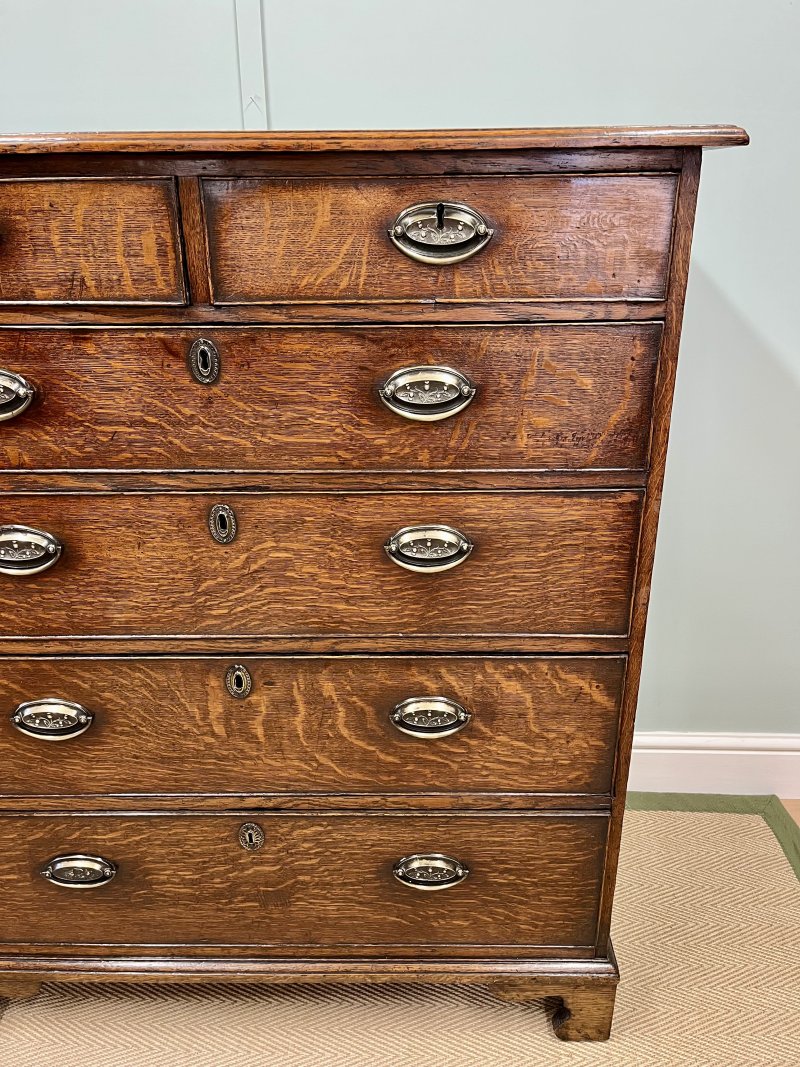 18th century oak chest of drawers