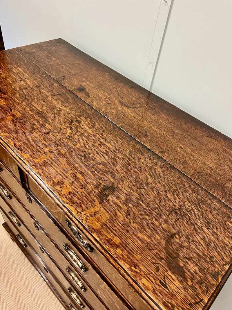 18th century oak chest of drawers