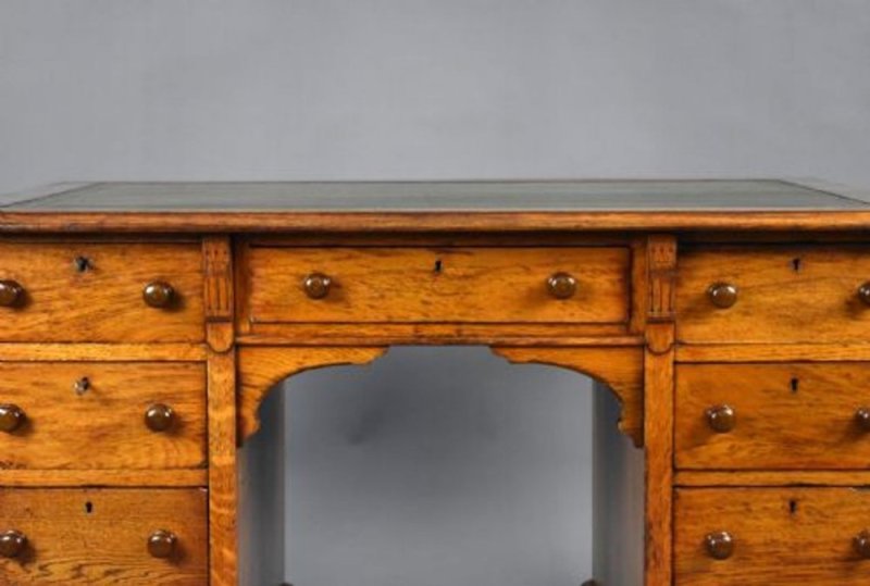 Victorian Oak Desk
