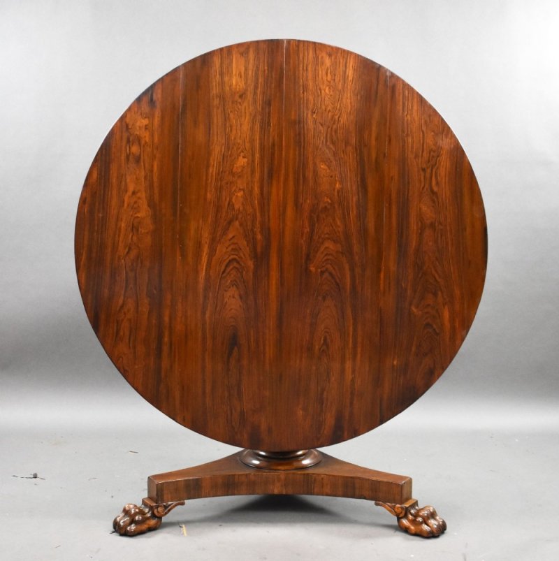 William IV Rosewood Circular Breakfast Table