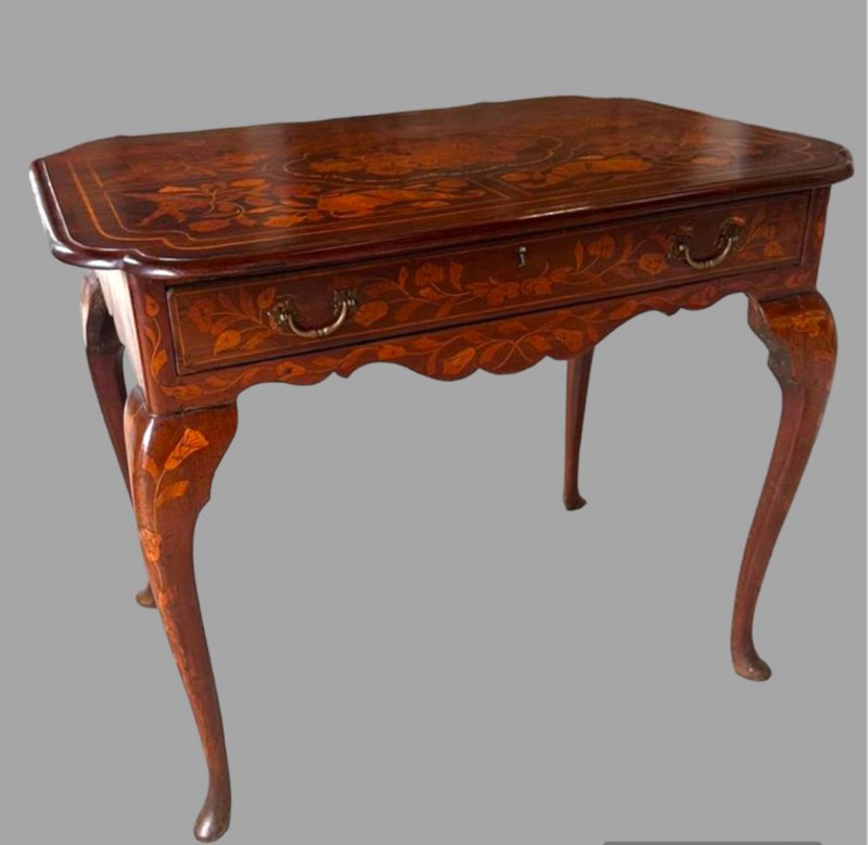 A Late 18thc Dutch Marquetry Table