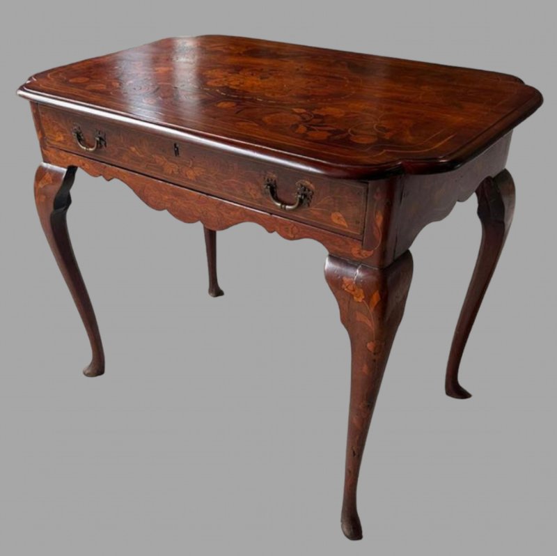 A Late 18thc Dutch Marquetry Table