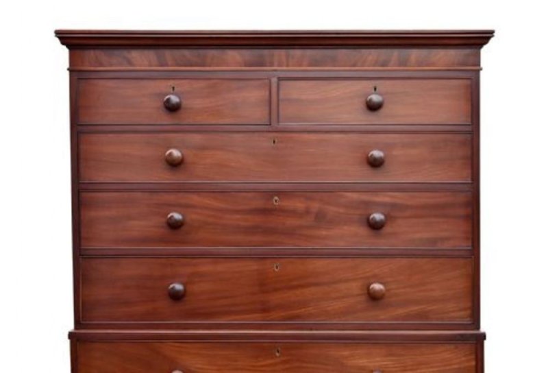 Victorian Mahogany Chest On Chest