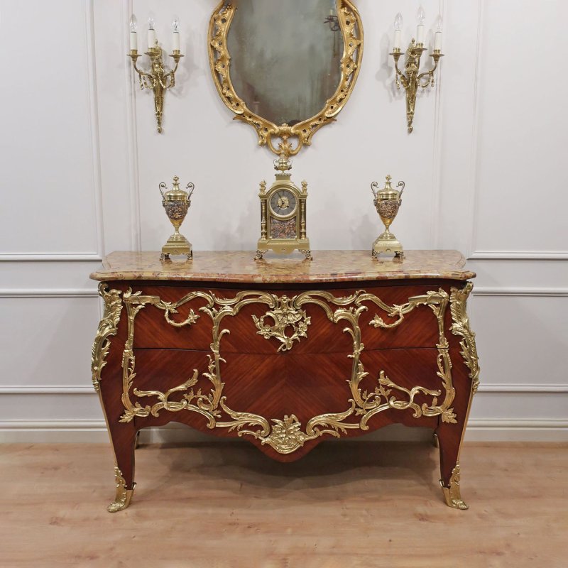 French Louis XV Style Chest of Drawers by E Kahn