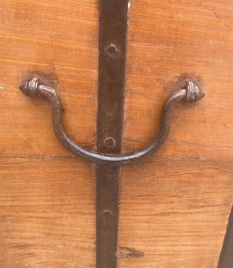 A Good Sized Antique Oak Silver/Campaign Chest