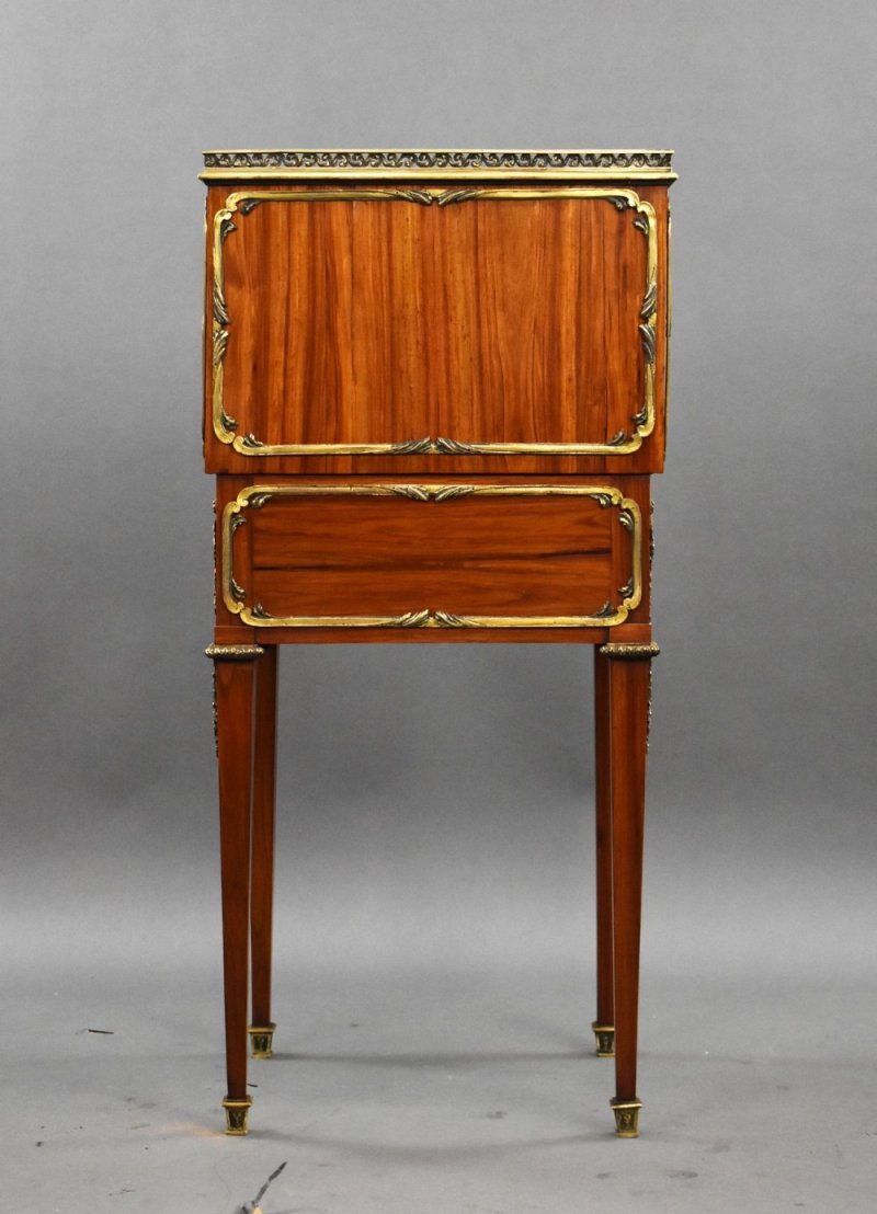 19th Century French Satinwood Bonheur Du Jour With Ormolu Mounts