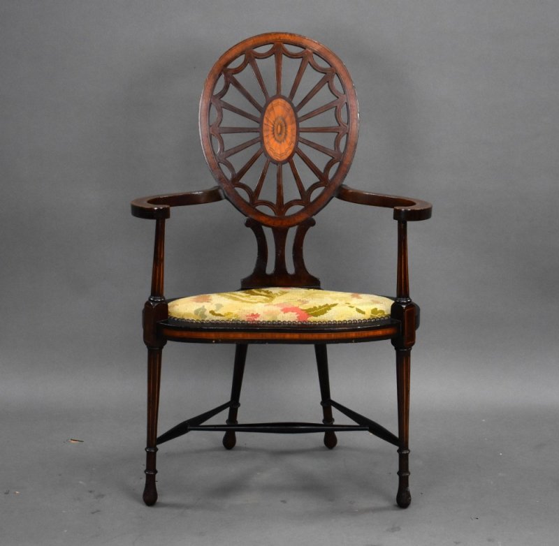 Edwardian Mahogany Armchair